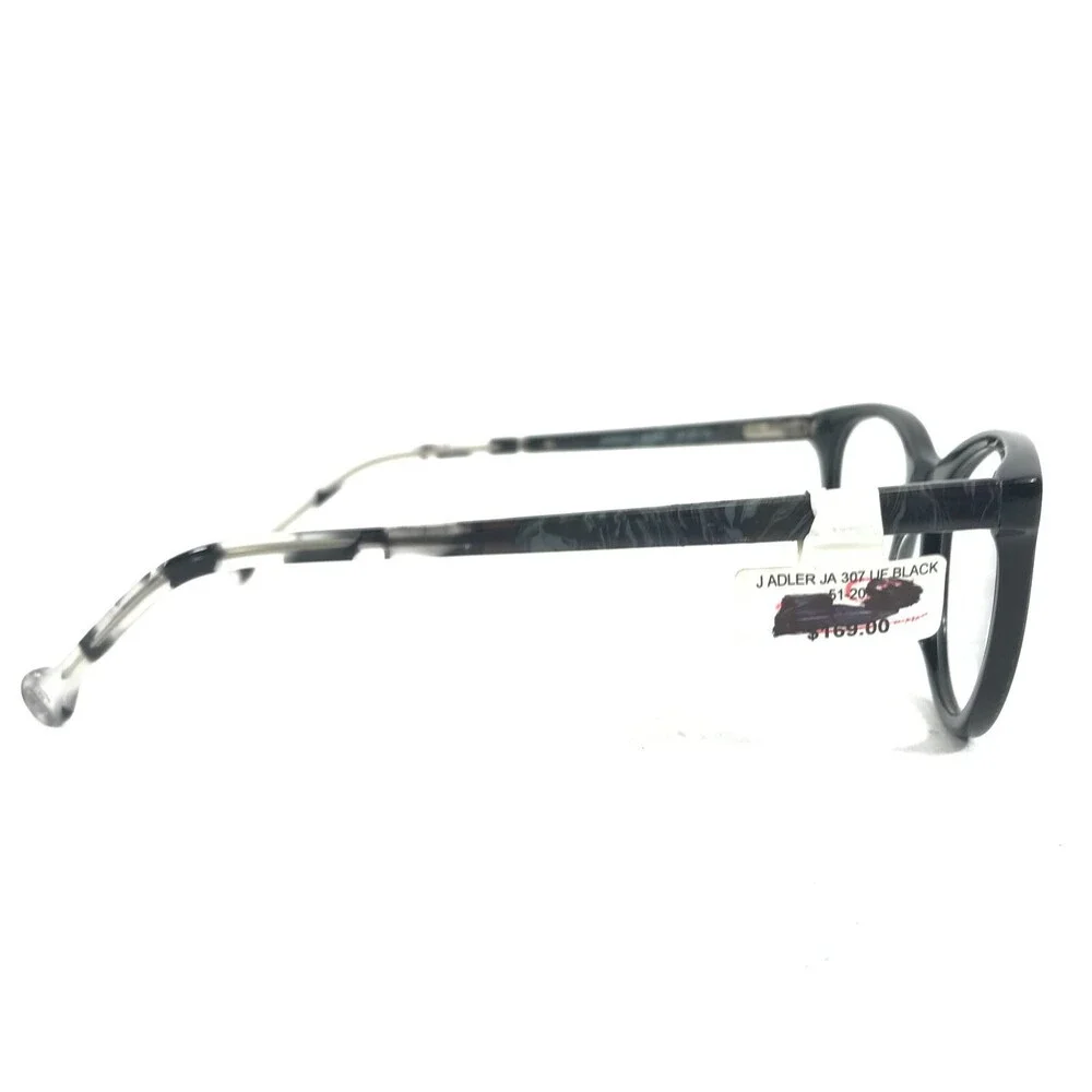 Jonathan Adler Eyeglasses Frames JA307UF Black Gray Marble Cat Eye 51-20-140
